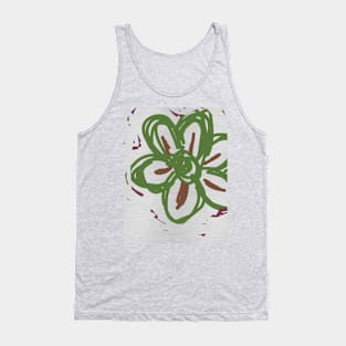 Flower t-shirt. Tank Top